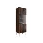 Voir la diapositive 4 : BEST MOBILIER Franco - vitrine - effet bois - 183 cm