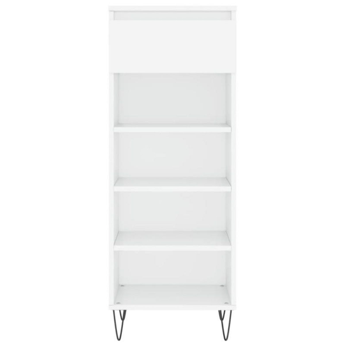VIDAXL Armoire à chaussures Blanc brillant 40x36x105cm Bois ingénierie
