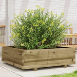 VIDAXL Jardiniere 80x80x26,5 cm bois de pin impregne