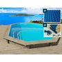 Voir la diapositive 1 : Habitat et Jardin Piscine bois   Florida 130   - 6.57 x 4.57 x 1.31 m +  Bâche à bulles 180 µ + Bâche hiver 280 gr/m²