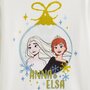 Reine des neiges T-shirt manches longues Elsa et Anna fille