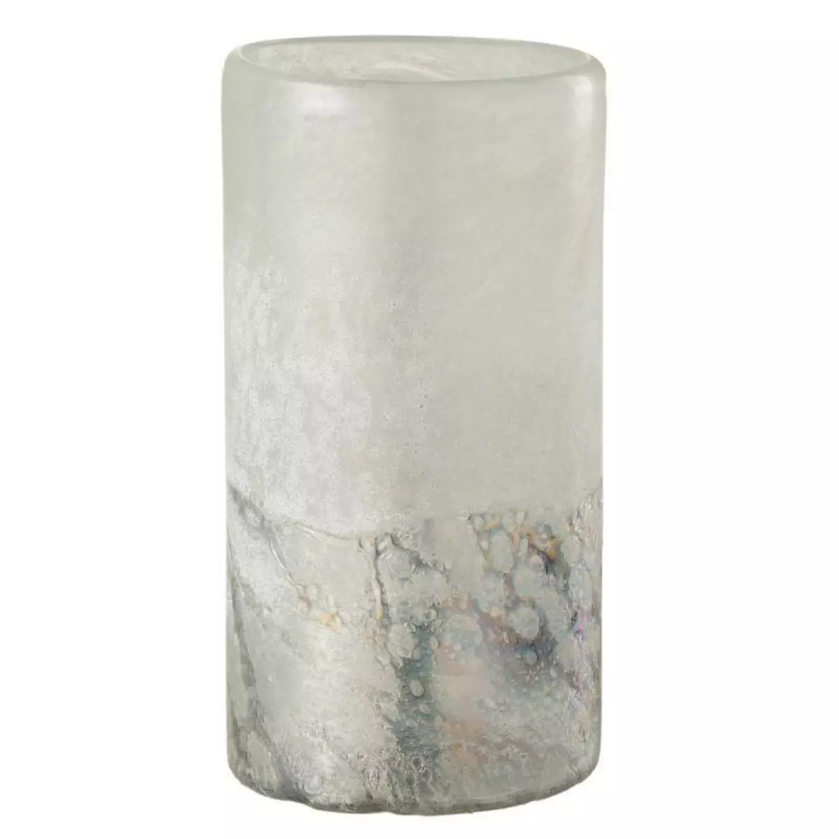 Paris Prix Vase Cylindrique Design  Scavo  29cm Gris