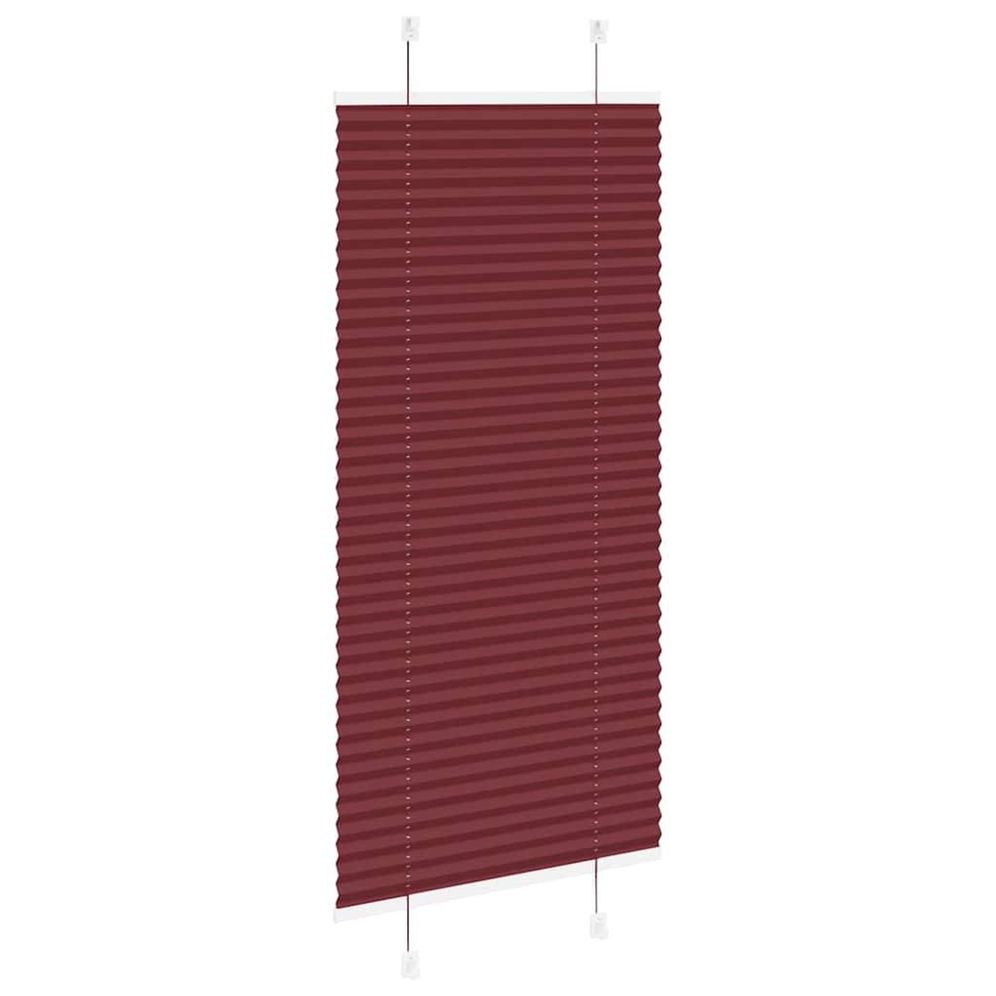 Voir la diapositive 4 : VIDAXL Store plisse rouge bordeaux 60x150 cm largeur du tissu 59,4 cm