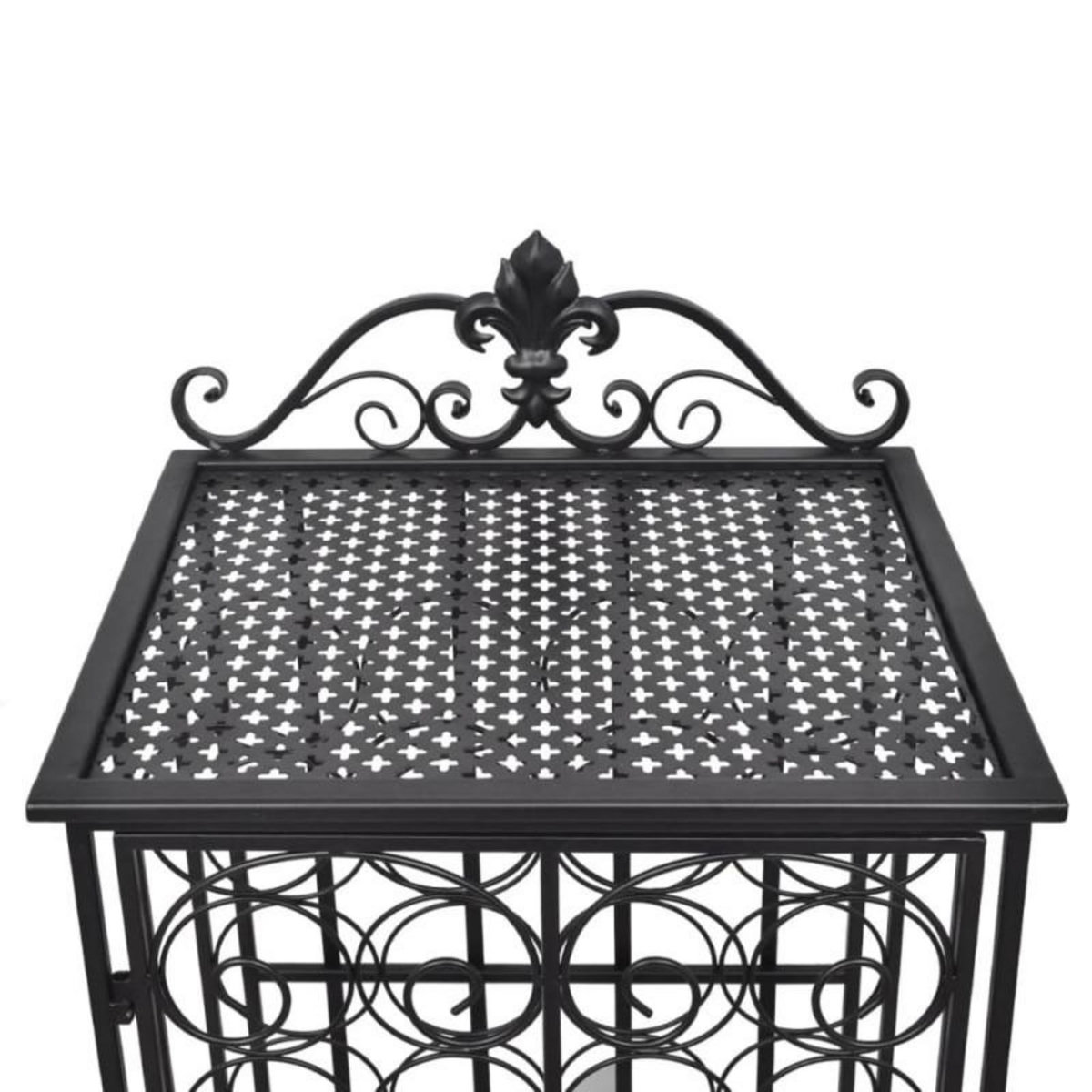 VIDAXL Casier à bouteilles pour 28 bouteilles Métal