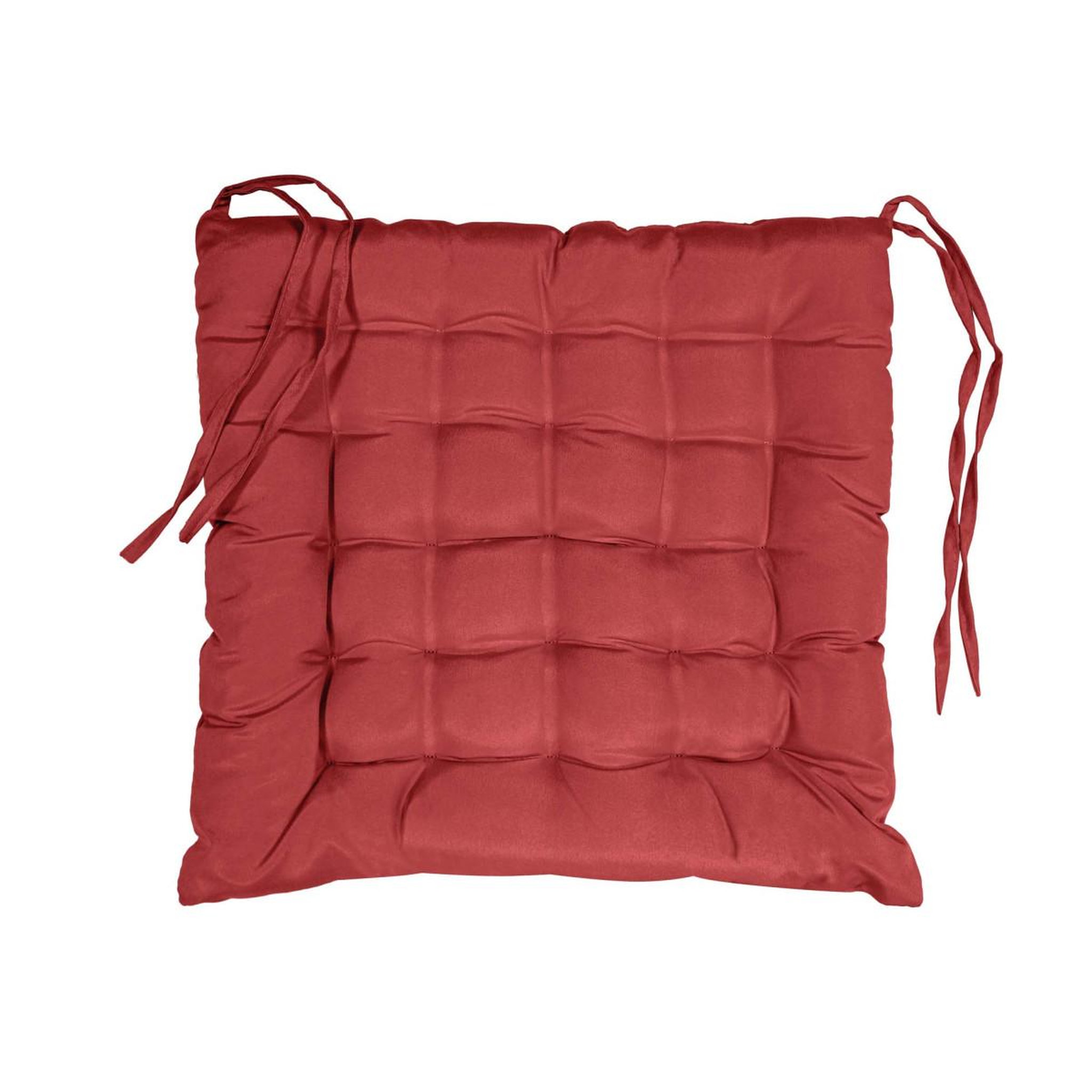 Douceur d'Intérieur Galette de chaise matelassée  essentiel  40x40cm grenade