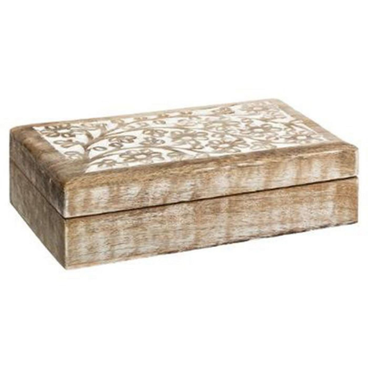 ATMOSPHERA Lot de 2 Boîtes de Rangement  Ritual  25cm Naturel