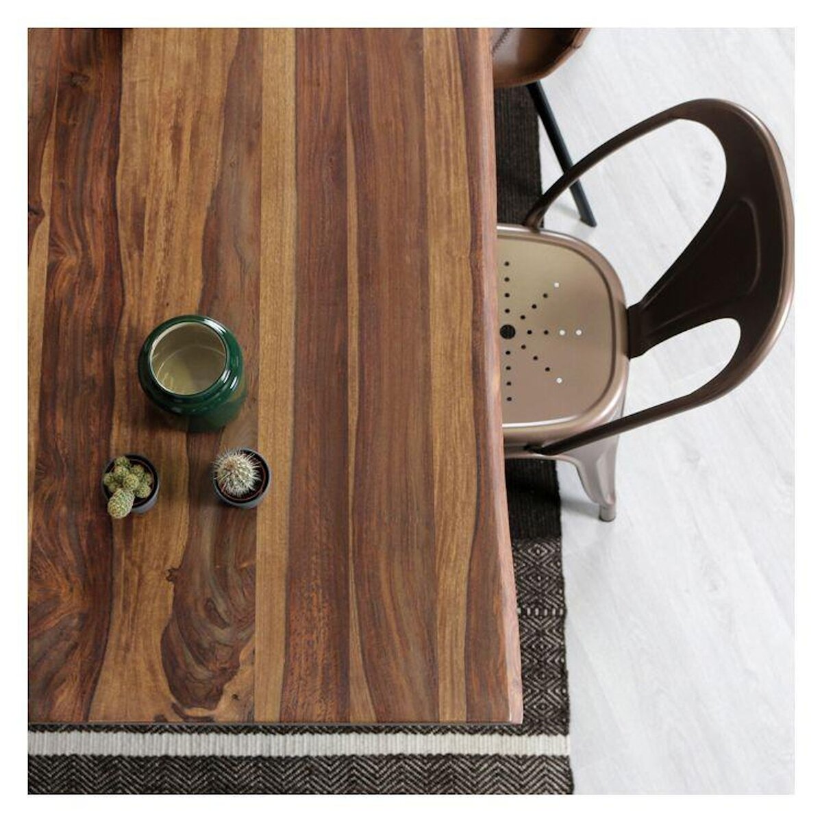 Rendez vous déco Lot de 2 chaises en métal chromé - Indus