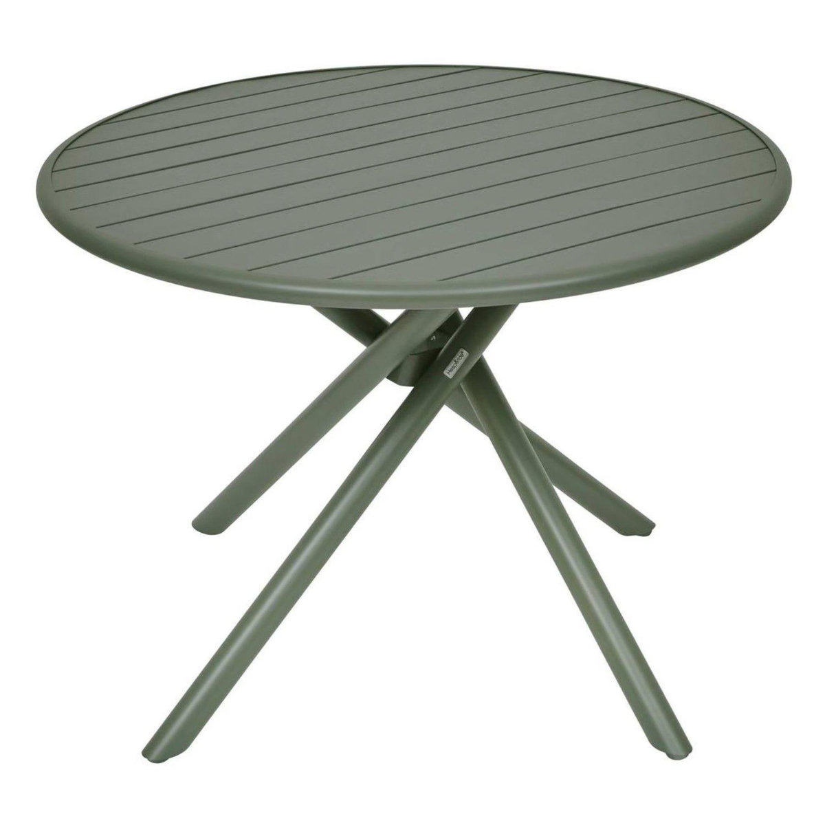 HESPERIDE Table de jardin ronde en aluminium 4 places NEBULLIA