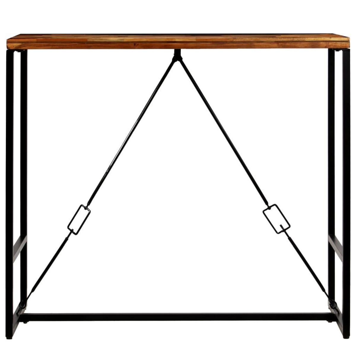 VIDAXL Table de bar Bois de recuperation massif 120x60x106 cm