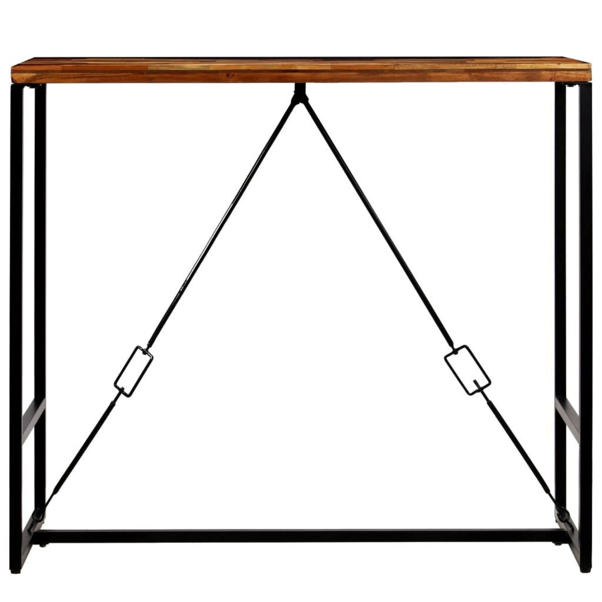 VIDAXL Table de bar Bois de recuperation massif 120x60x106 cm