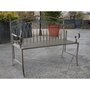 Voir la diapositive 4 : JARDIDECO Banc de jardin en métal gris - Jardideco