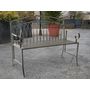 Voir la diapositive 4 : JARDIDECO Banc de jardin en métal gris - Jardideco