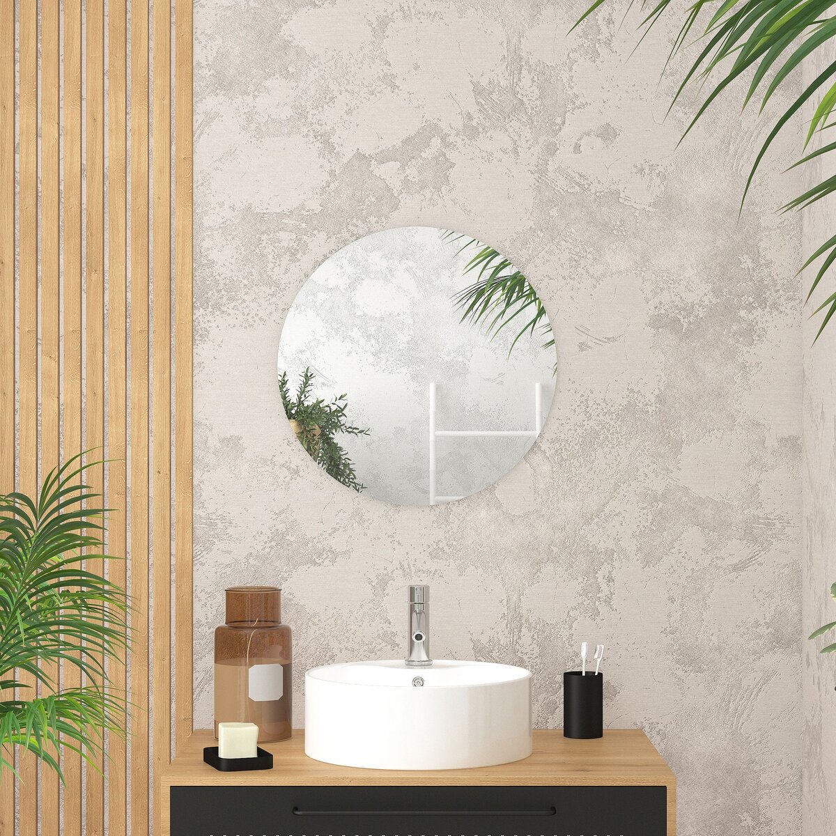 Aurlane Miroir salle de bain - Ø50cm - GO