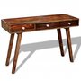 VIDAXL Table console avec 3 tiroirs 76 cm Bois massif de Sesham