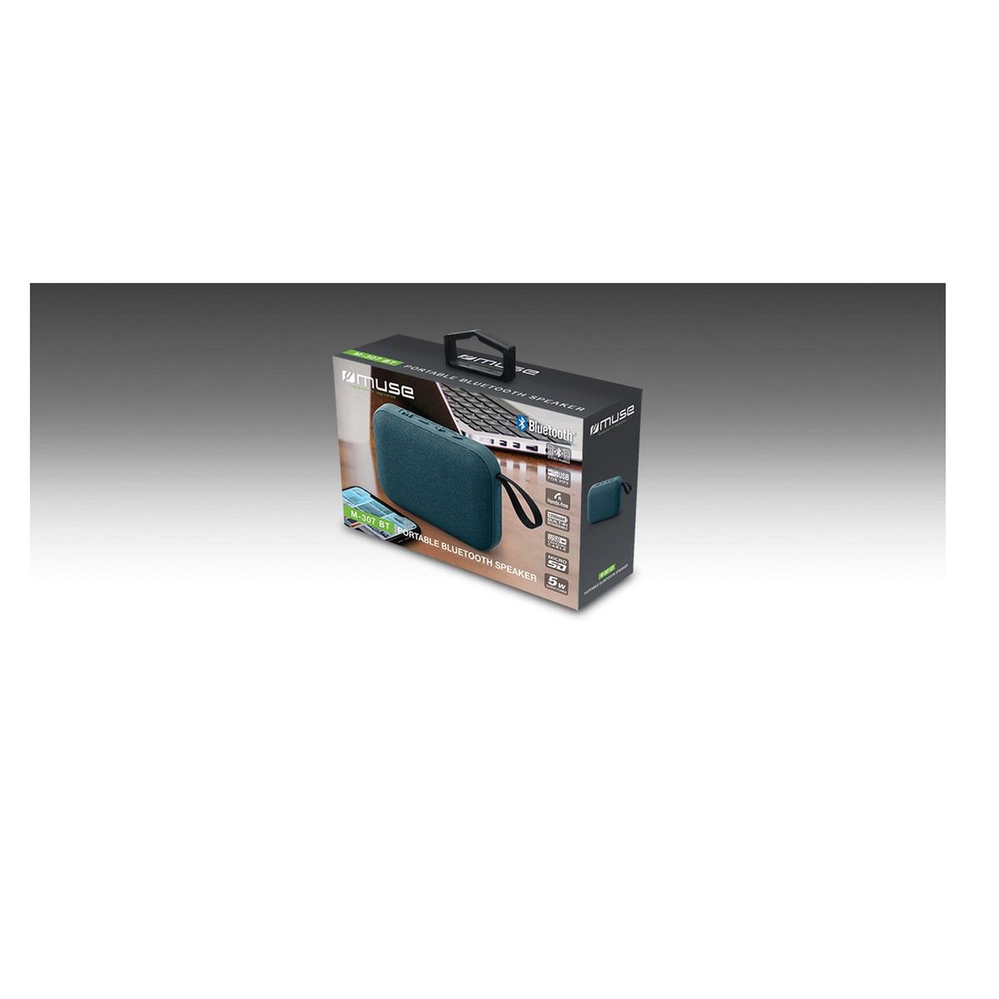 Voir la diapositive 4 : Muse Enceinte nomade bluetooth bleu - M307BT