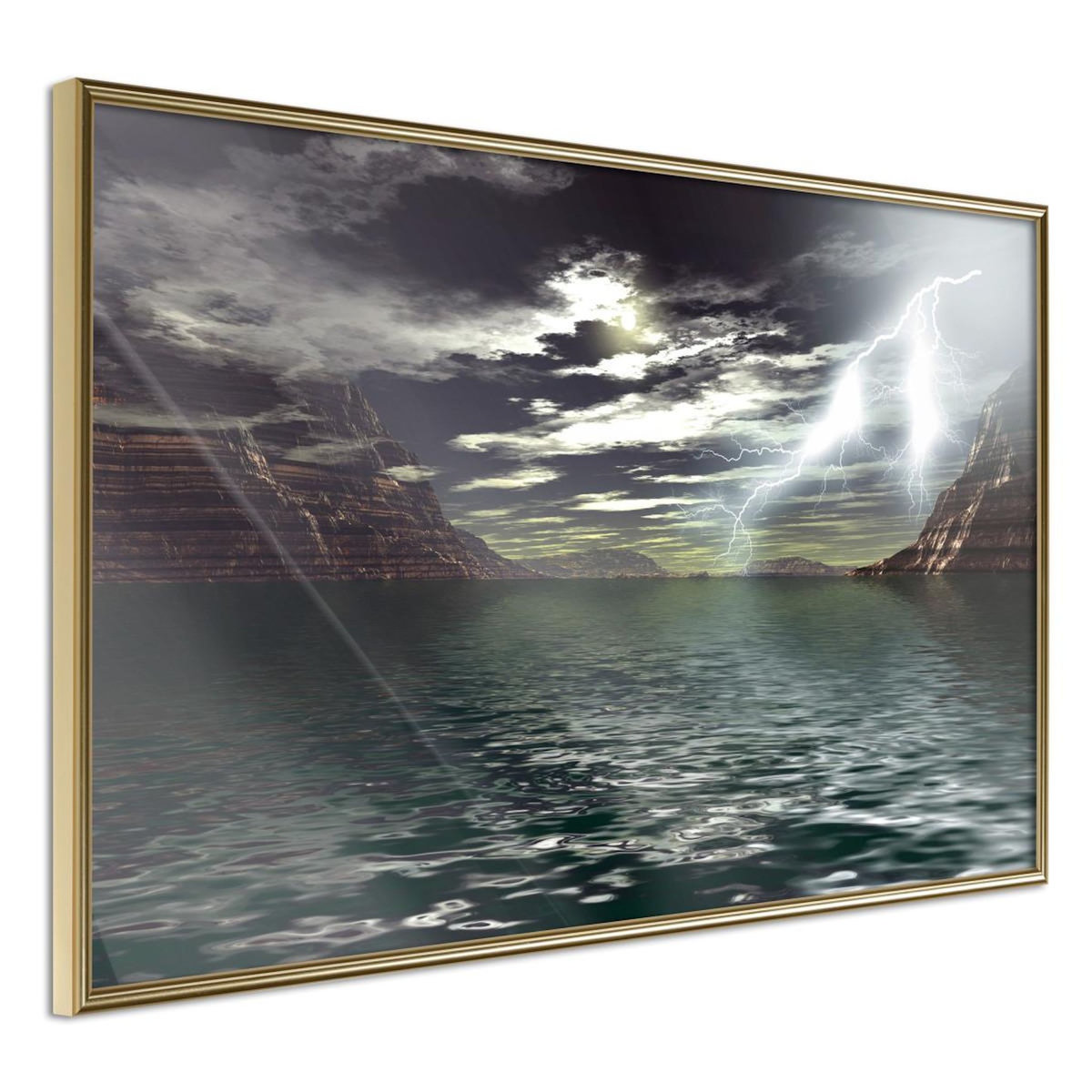 Paris Prix Affiche Murale Encadrée  Storm over the Canyon