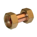 CENTRALE BRICO Raccord droit 2 écrous prisonniers à visser F15x21 - 15x21 pour tube cuivre