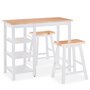 Voir la diapositive 2 : VIDAXL Ensemble de bar 3 pcs MDF Blanc