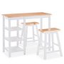 Voir la diapositive 2 : VIDAXL Ensemble de bar 3 pcs MDF Blanc