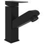 Voir la diapositive 3 : VIDAXL Robinet de lavabo retractable Finition noire 157x172 mm