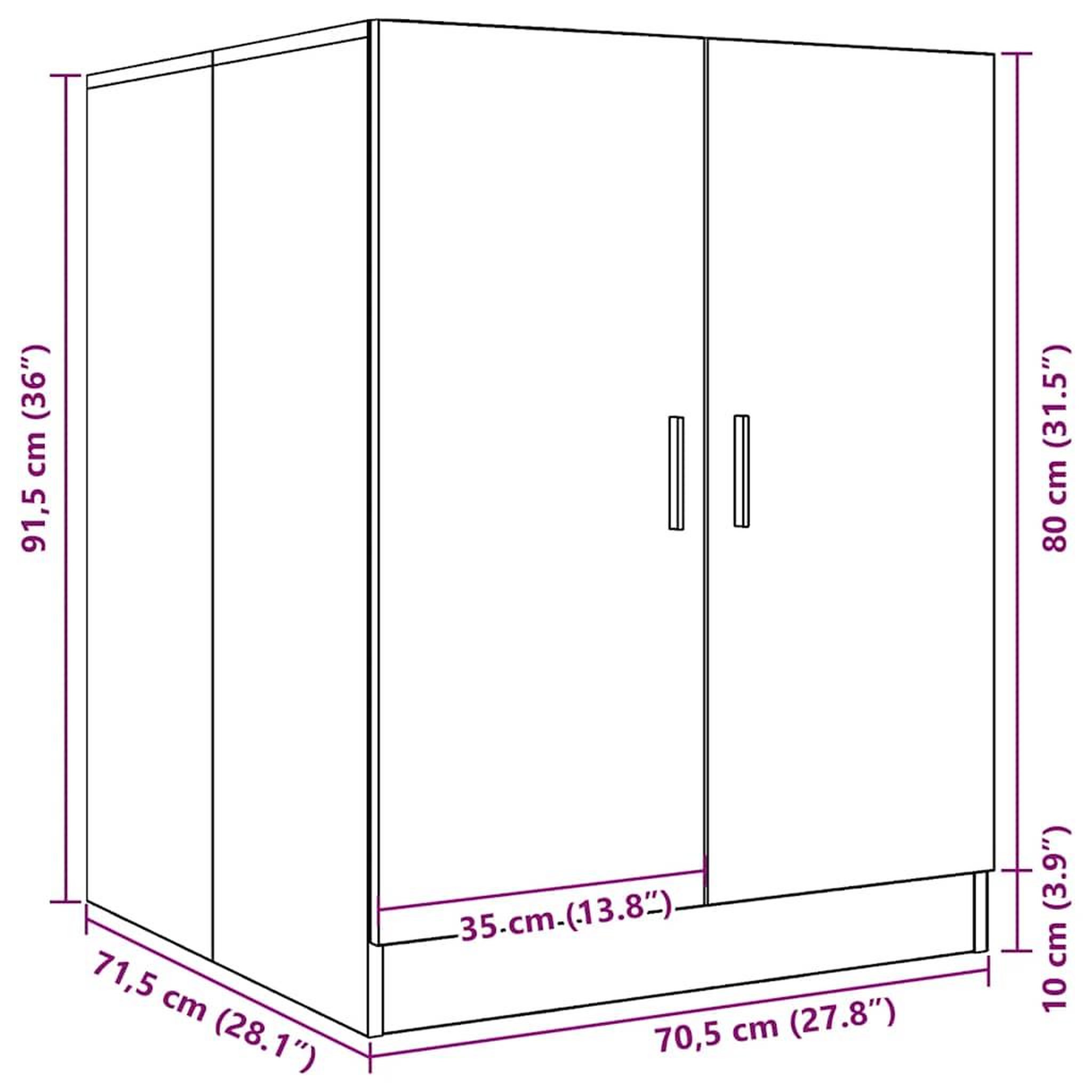 Voir la diapositive 6 : VIDAXL Meuble pour machine a laver vieux bois 70,5x71,5x91,5 cm