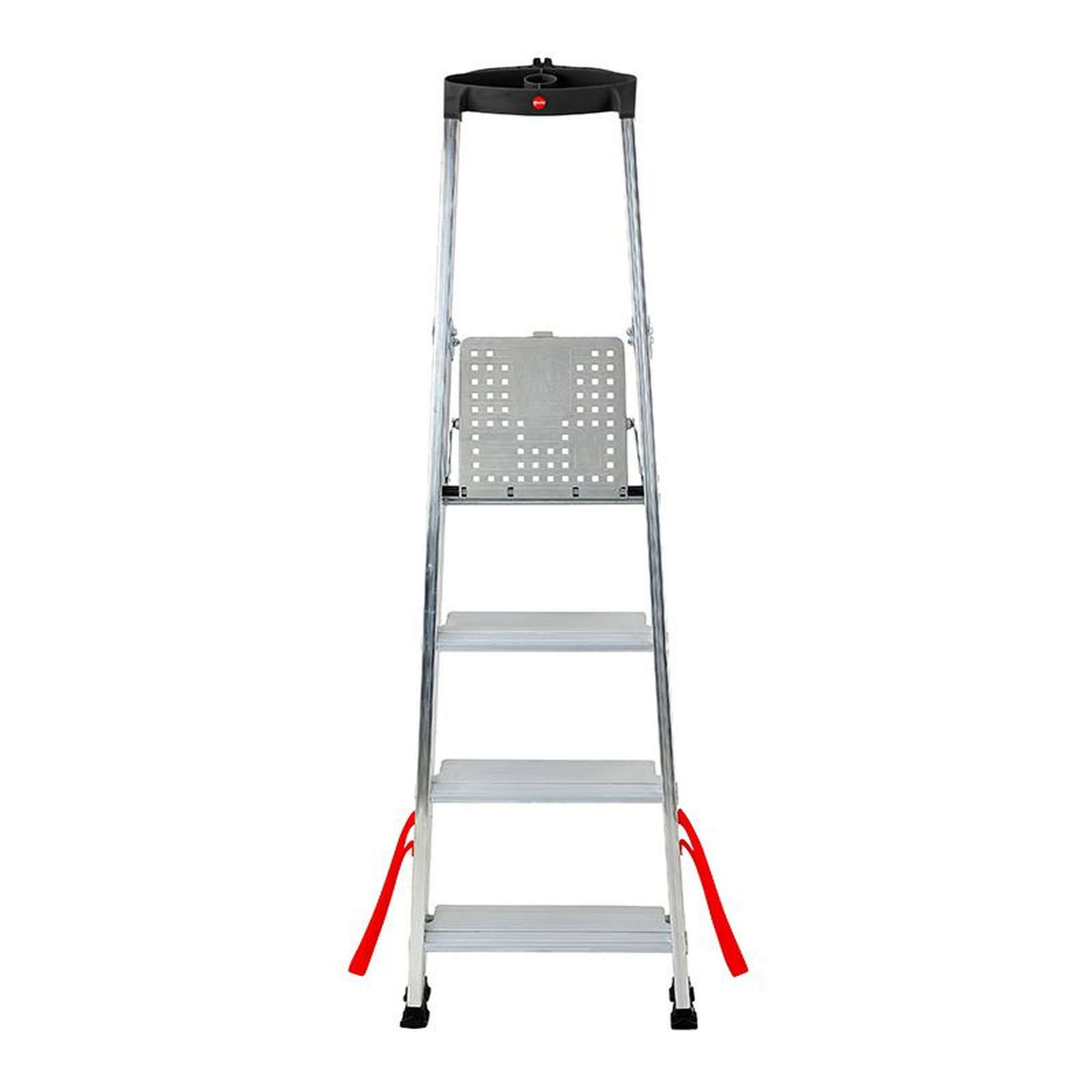 Voir la diapositive 2 : HAILO Escabeau professionnel pliable en aluminium 4 marches larges hailo alu pro