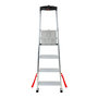 Voir la diapositive 2 : HAILO Escabeau professionnel pliable en aluminium 4 marches larges Hailo Alu Pro