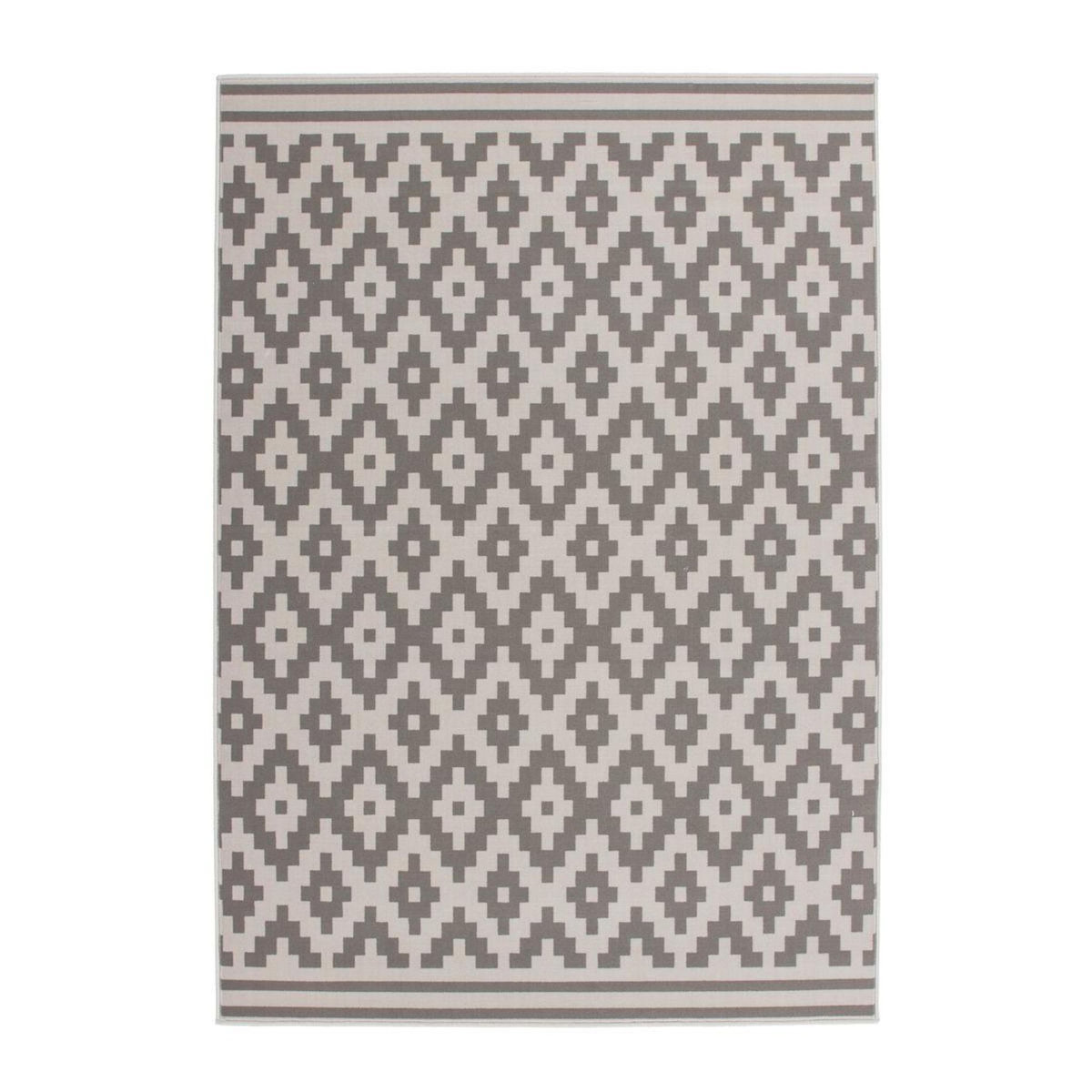 Paris Prix Tapis Géométrique à Poils Courts  Now III  Taupe