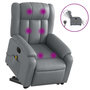 Voir la diapositive 2 : VIDAXL Fauteuil inclinable de massage electrique gris similicuir