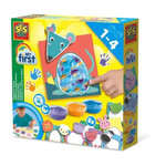 SES Creative My first - Peinture au doigt - Animaux - SES CREATIVE - Peins 8 cartes d'animaux joyeux.