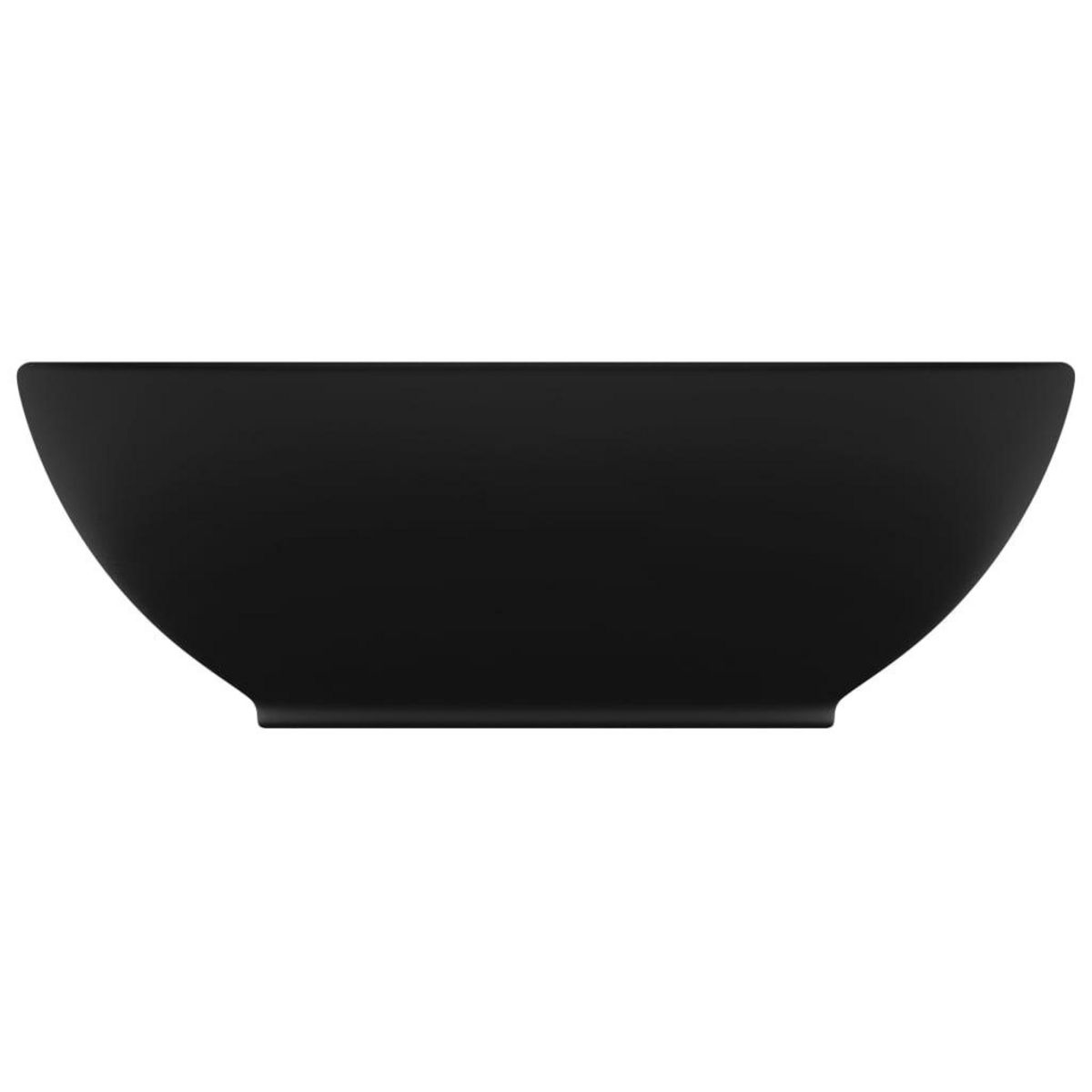 VIDAXL Lavabo ovale de luxe Noir mat 40x33 cm Ceramique