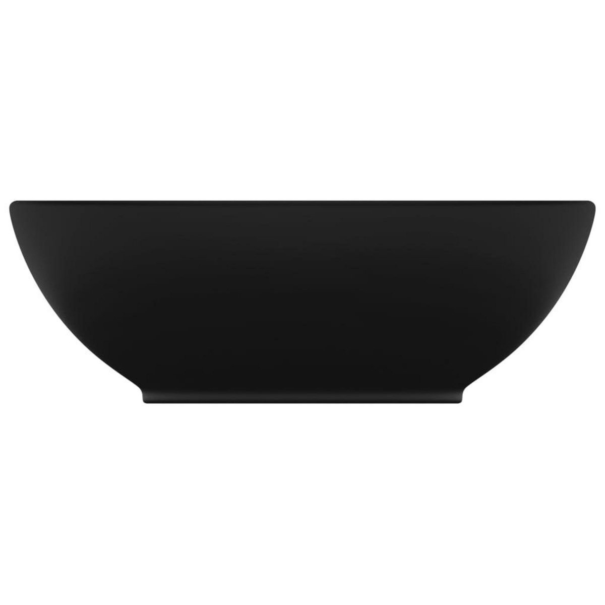 VIDAXL Lavabo ovale de luxe Noir mat 40x33 cm Ceramique