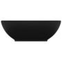 Voir la diapositive 3 : VIDAXL Lavabo ovale de luxe Noir mat 40x33 cm Ceramique