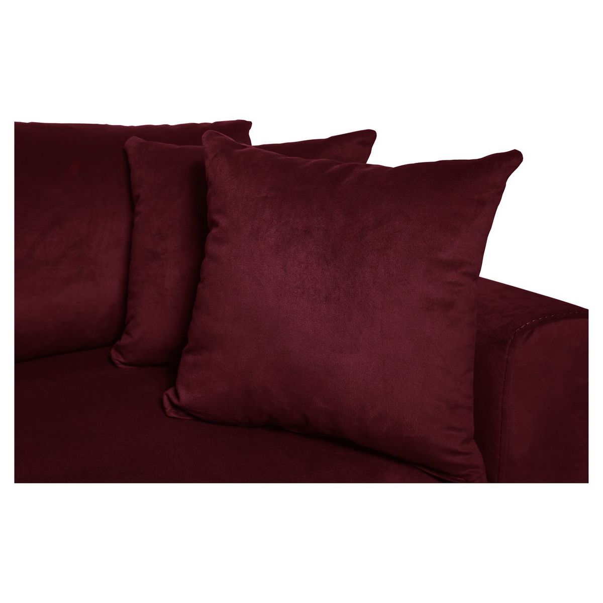 Canapé d'angle réversible convertible avec coffre en tissu ou velours GERALDINE 