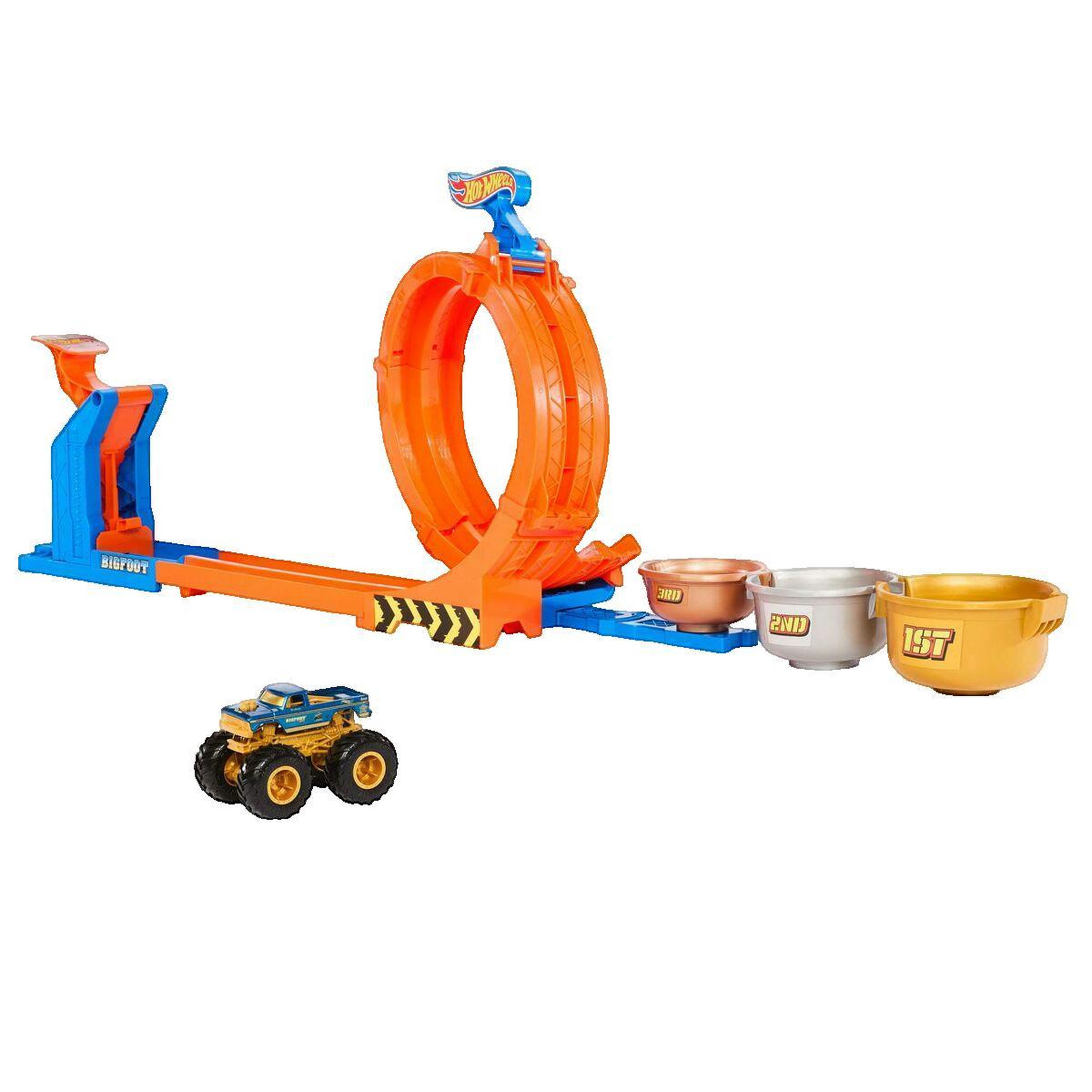 Voir la diapositive 2 : Hot Wheels Set de jeu Hot Wheels Défi du Trophée Tournez-et-Renversez