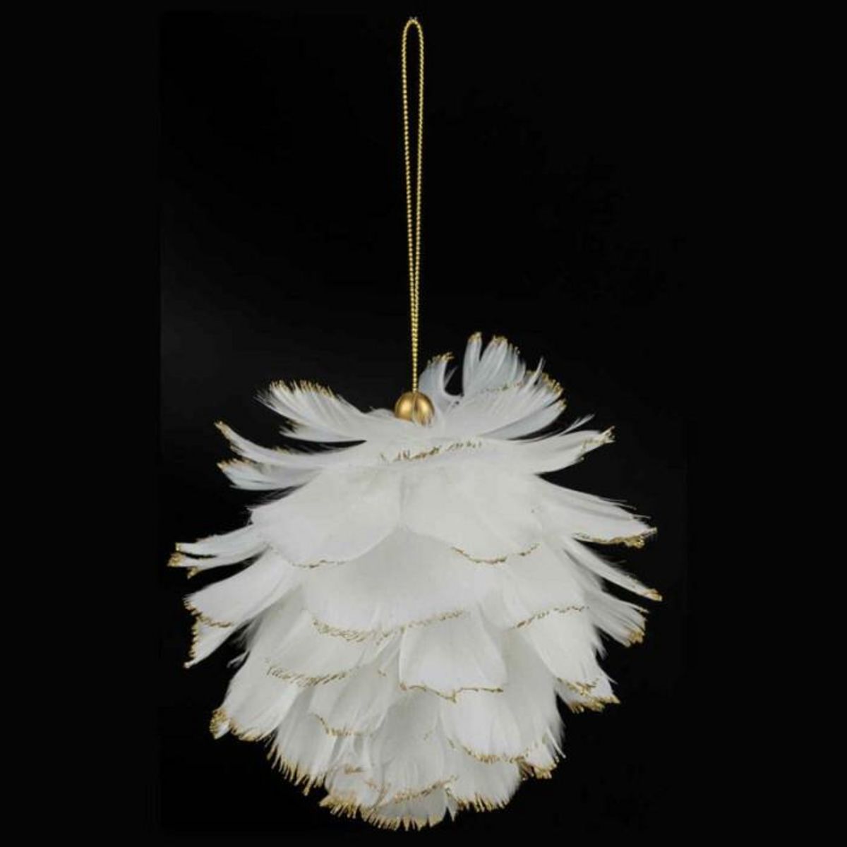 FEERIC LIGHT & CHRISTMAS Sujet de Noël Plume  Héritage  15cm Blanc