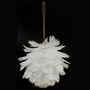 Voir la diapositive 1 : FEERIC LIGHT & CHRISTMAS Sujet de Noël Plume  Héritage  15cm Blanc
