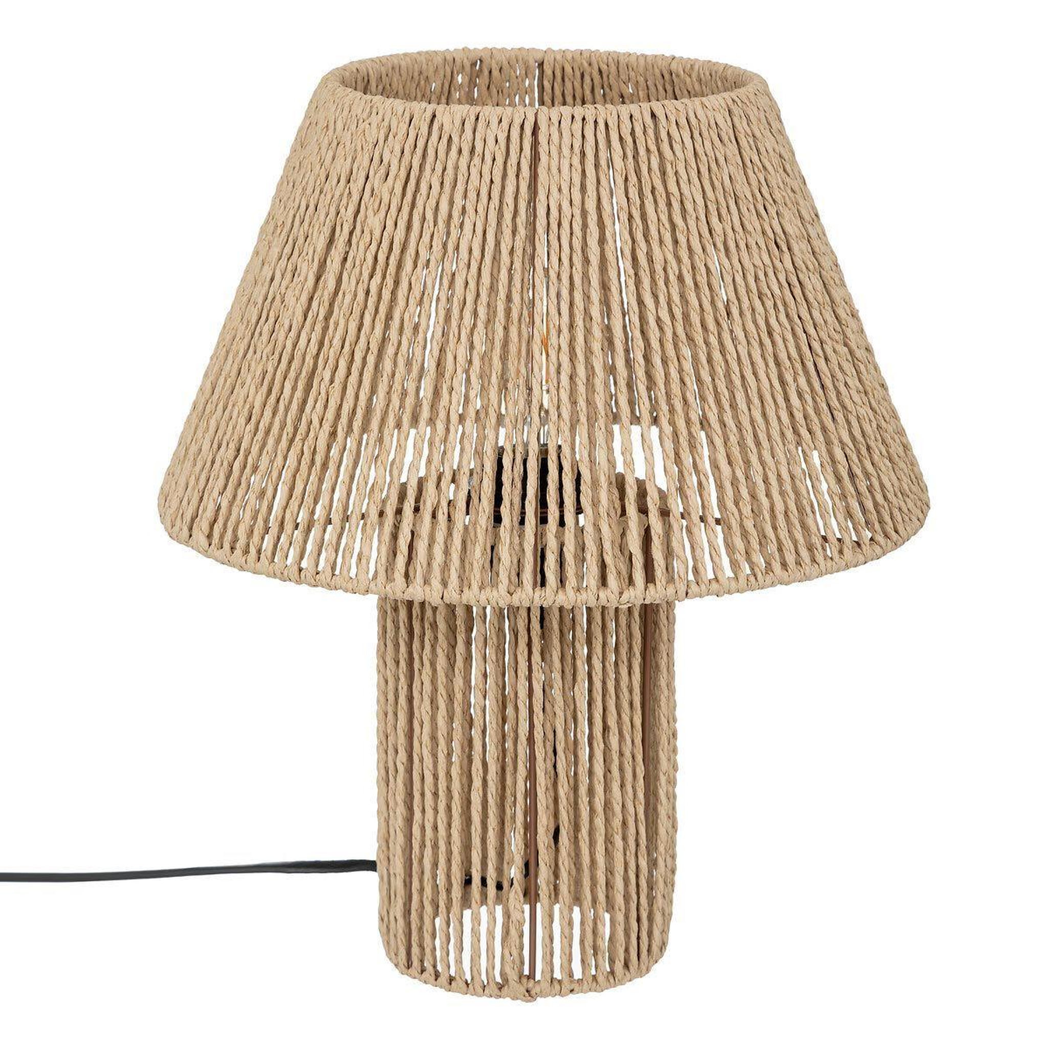 ATMOSPHERA Lampe à poser corde  adria  38cm beige