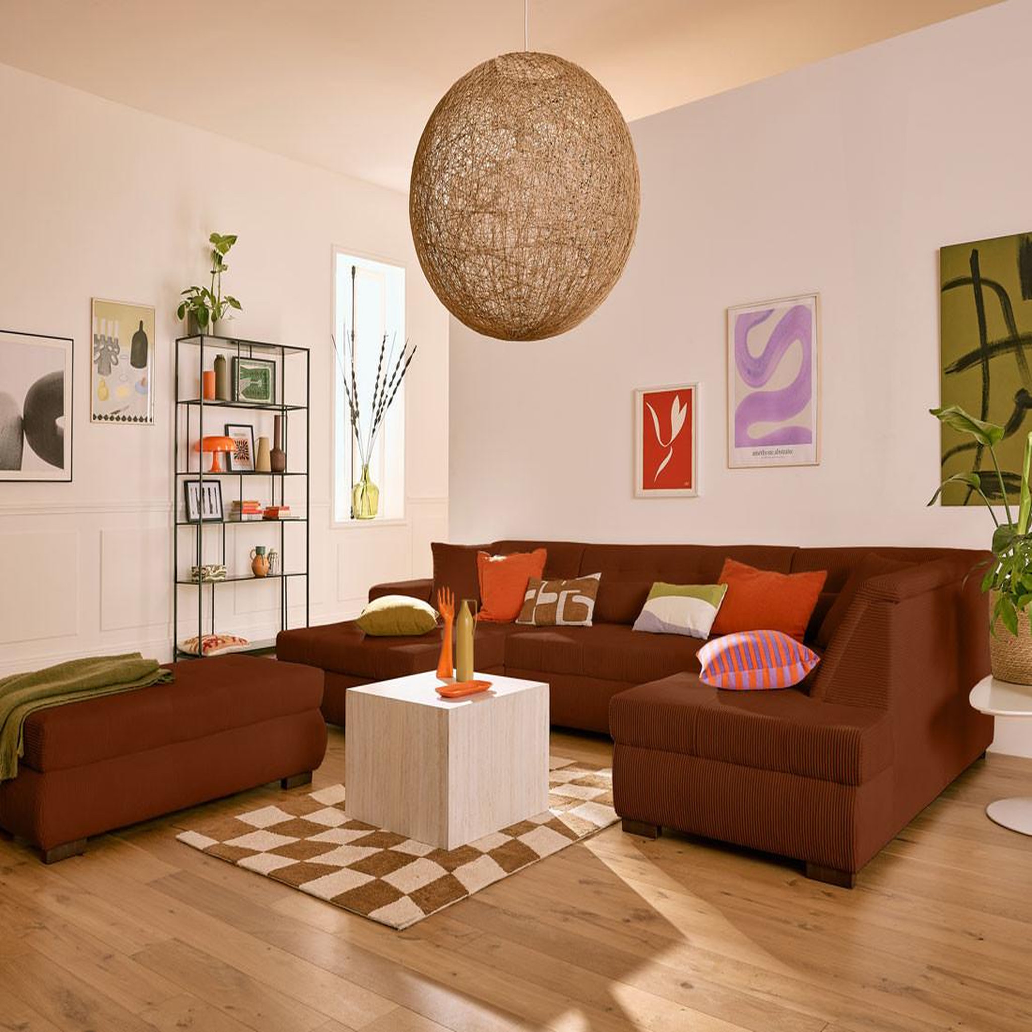 Voir la diapositive 4 : LISA DESIGN Vermont - pouf d'appoint - en velours côtelé