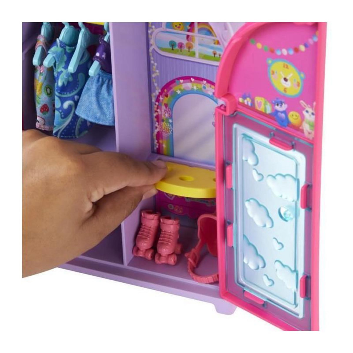 BARBIE Barbie-Poupée et Dressing Chelsea-Coffret vetements et accessoires HXN03