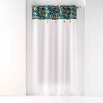 Paris Prix Rideau Voilage à Œillets  Bohoflora  140x240cm Bleu