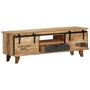 Voir la diapositive 3 : VIDAXL Meuble TV 120x30x40 cm Bois massif de manguier