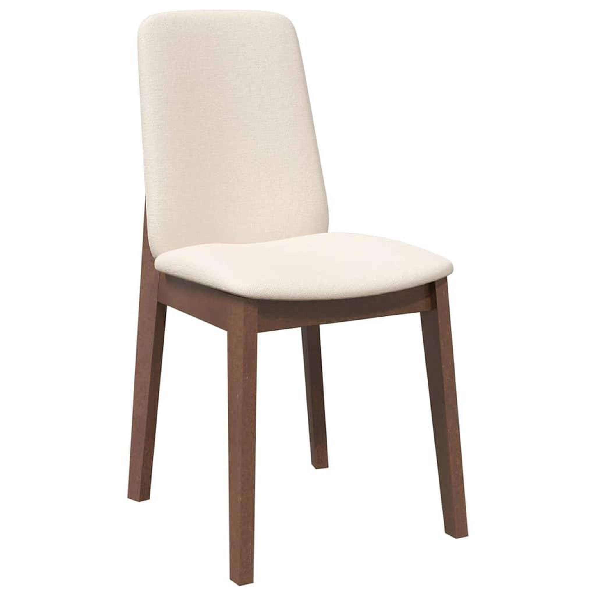 Voir la diapositive 4 : VIDAXL Chaises a manger coussins 2 pcs marron bois massif caoutchouc