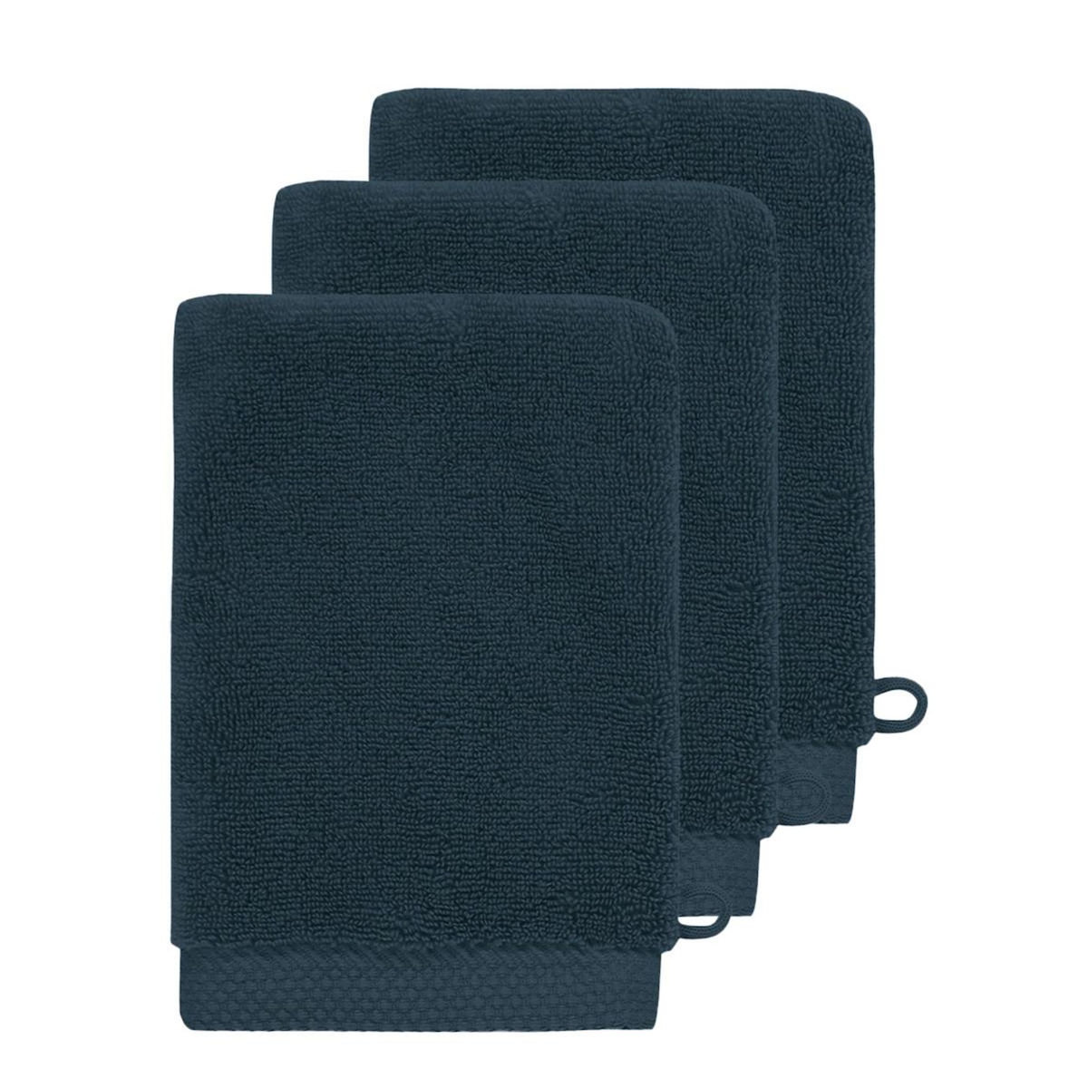 Sensei Maison 3 gants de toilette Zéro Twist 560 g/m² SENSOFT - 16x22 cm