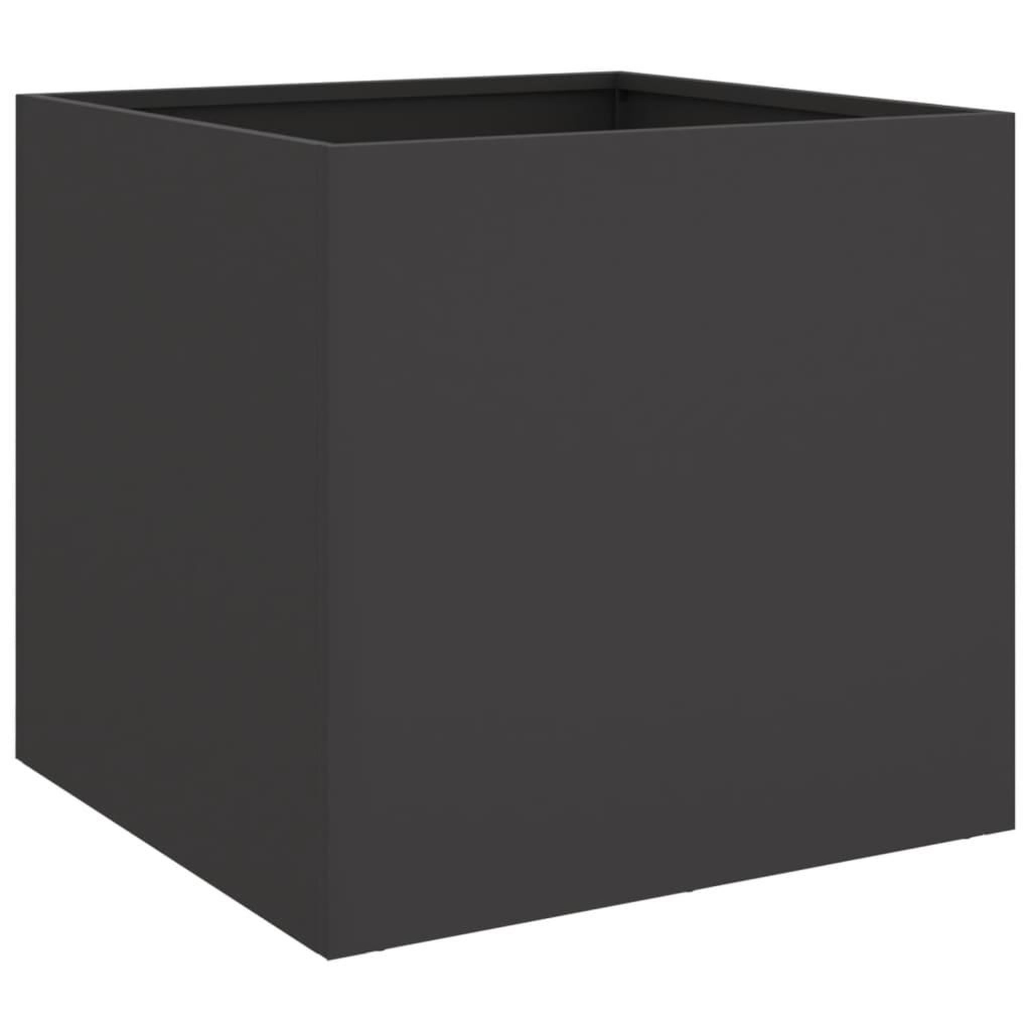 Voir la diapositive 2 : VIDAXL Jardiniere noir 42x40x39 cm acier