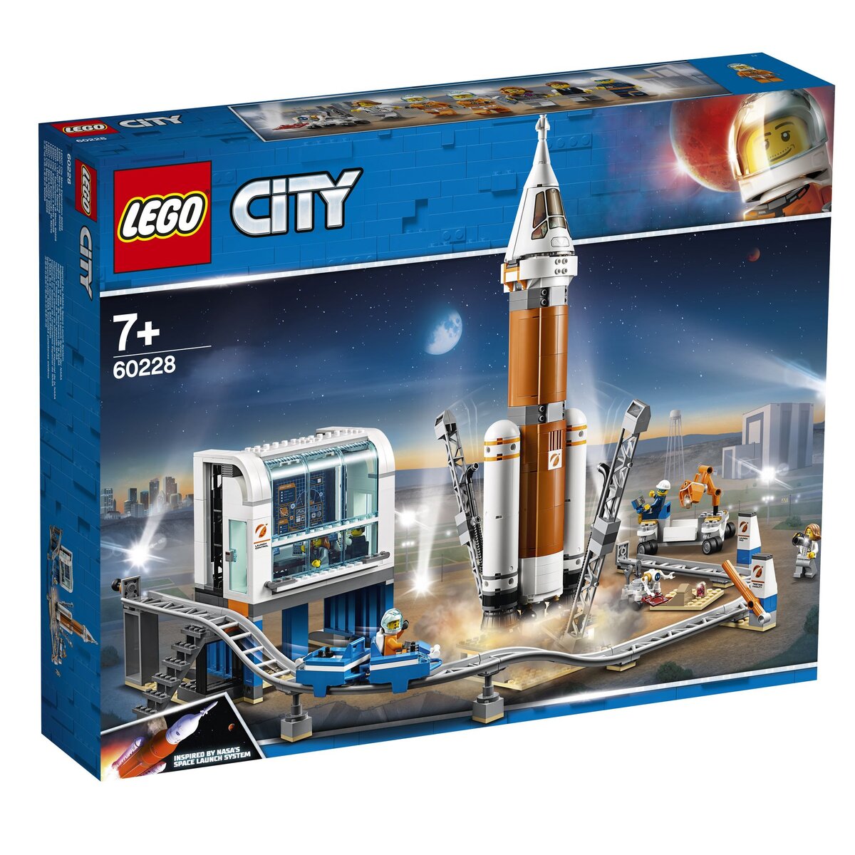 LEGO City 60228 - La fusée spatiale et sa station de lancement