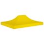 Voir la diapositive 2 : VIDAXL Toit de tente de reception 4x3 m Jaune 270 g/m^2