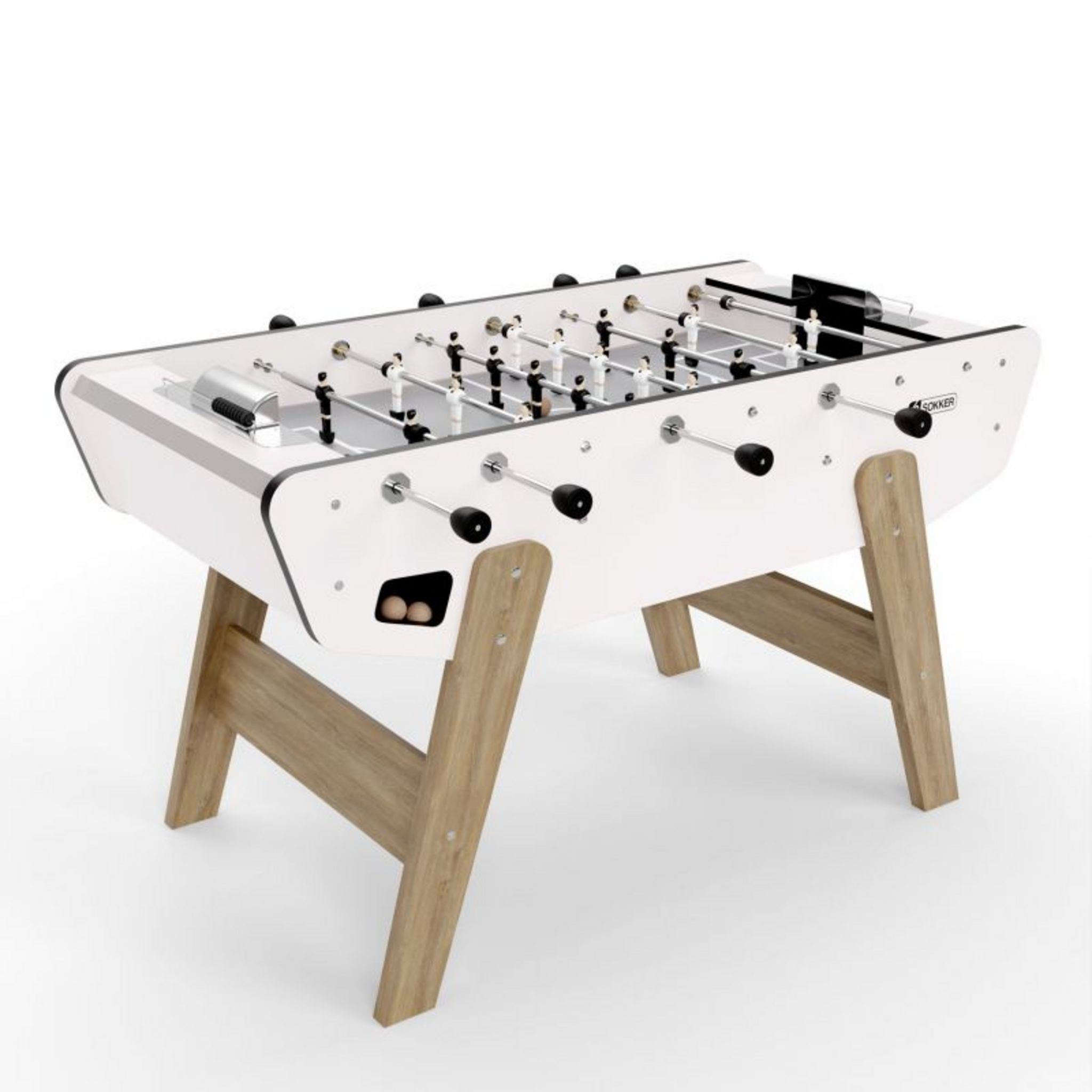 Baby-foot adult - Robust - Barrs télscopiqus - 2 à 4 jouurs - 3 Balls lièg inclus au millur prix