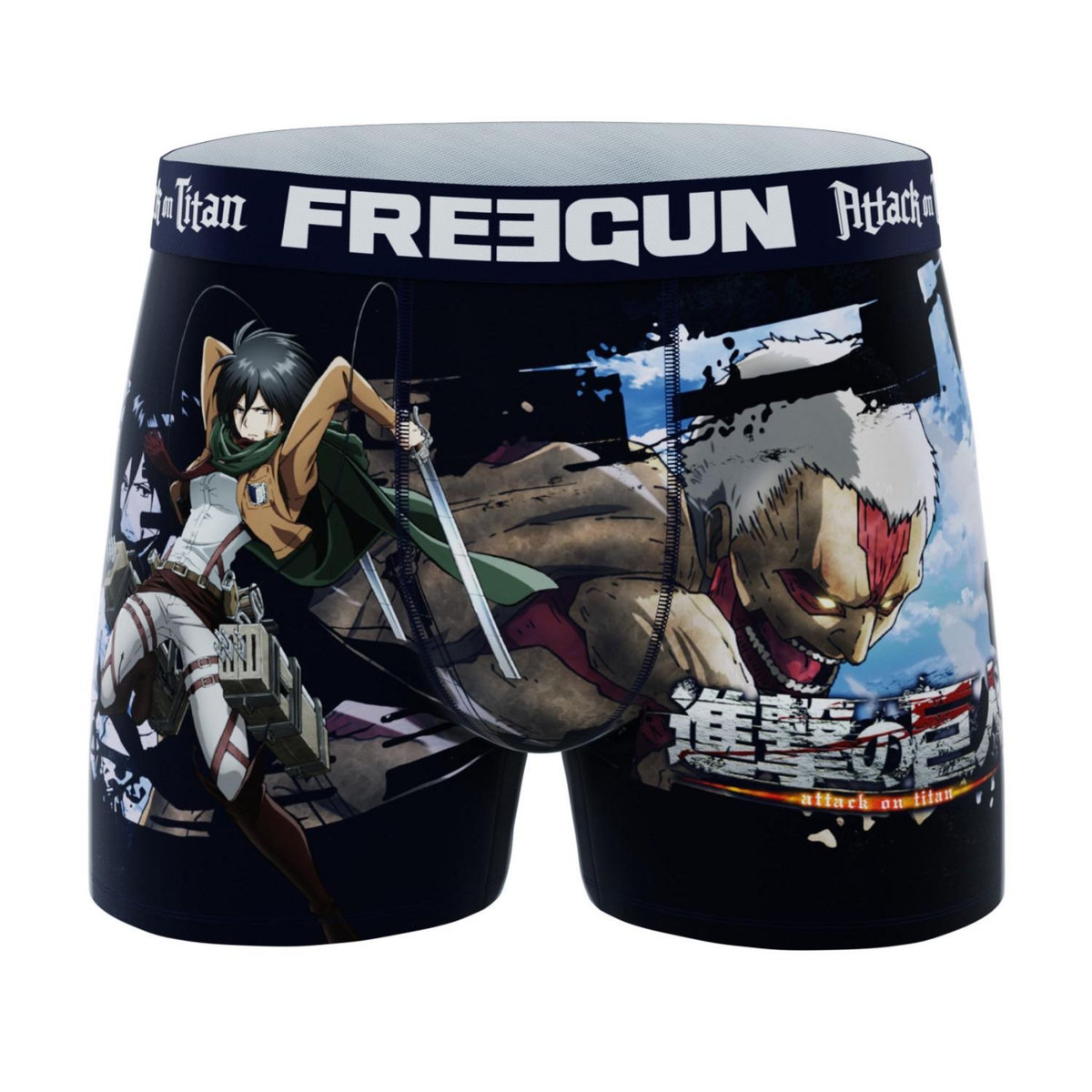 FREEGUN Lot de 3 boxers homme Attack On Titan