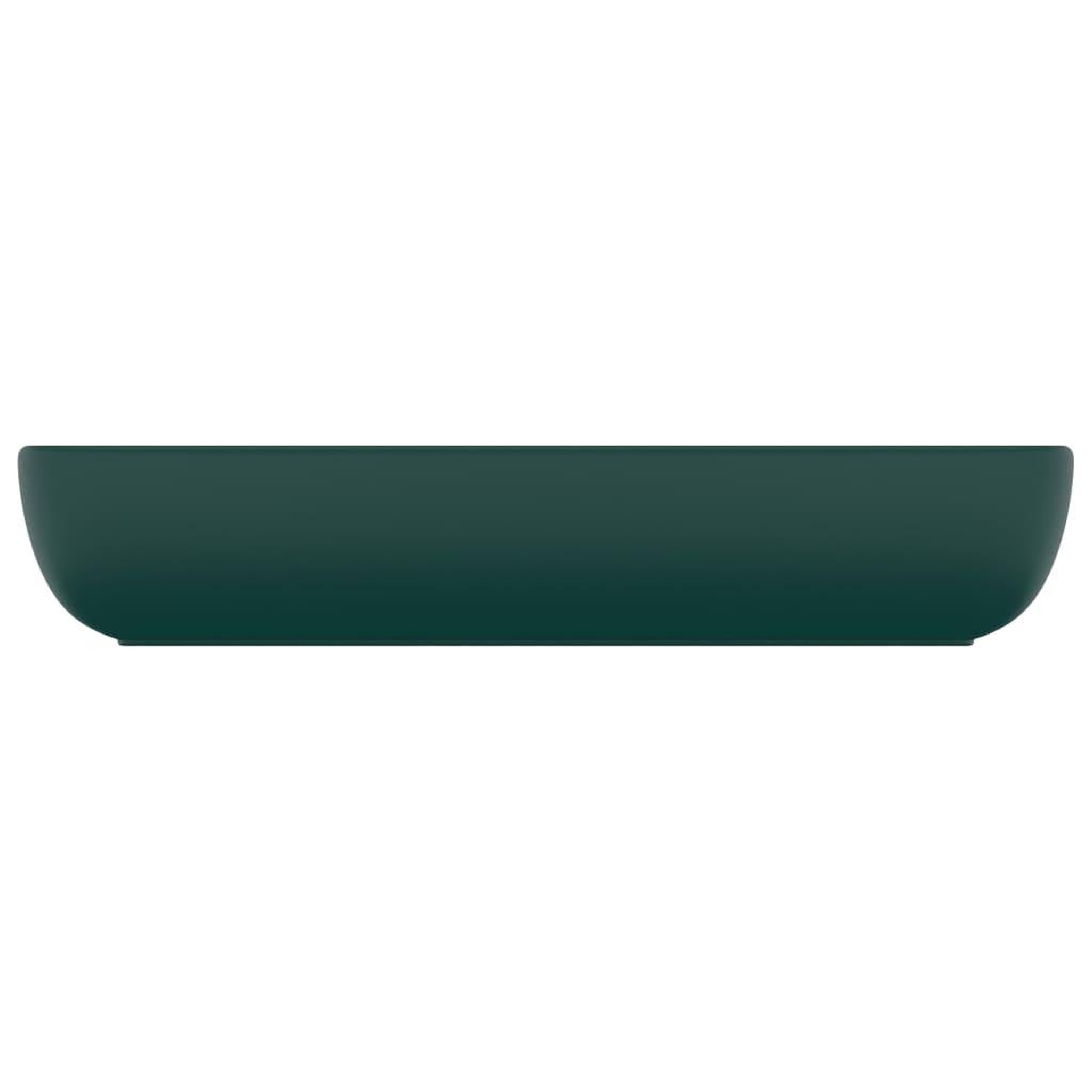 Voir la diapositive 4 : VIDAXL Lavabo de luxe rectangulaire Vert fonce mat 71x38 cm Ceramique